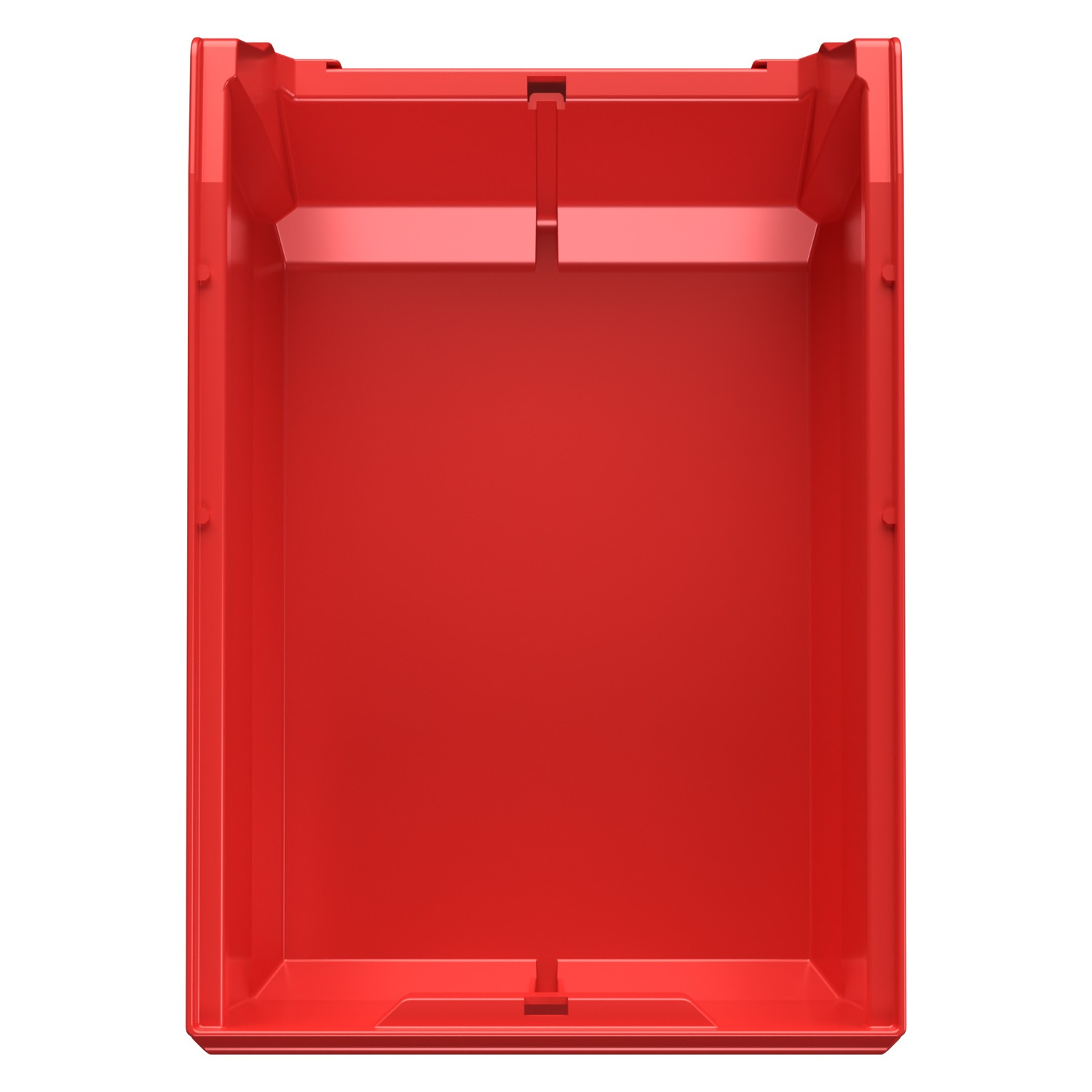Складской лоток Logic Store 350x225x150 мм iPlast красный с отверстиями для продольной перегородки 8-000000139