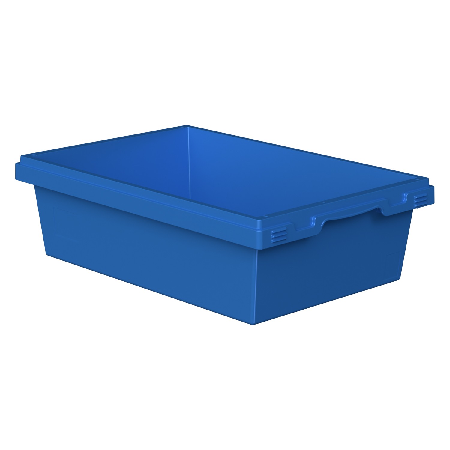 Вкладываемый контейнер INSTORE KV-6416 600x400x165 мм iPlast голубой со сплошным дном 8-000000160