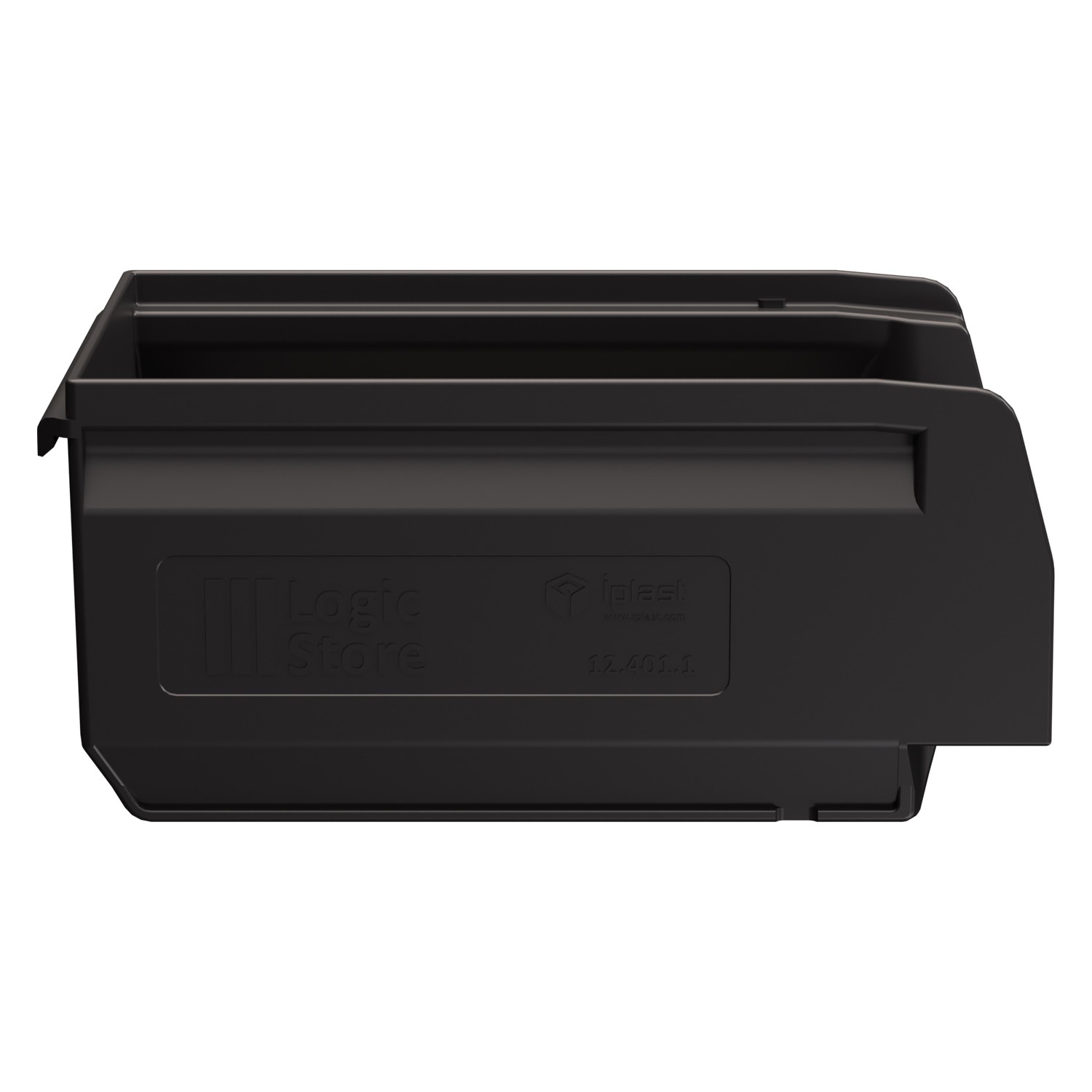Складской лоток Logic Store 165х100х75 мм iPlast чёрный ЭКО N1 (12.401.1) 8-000000525