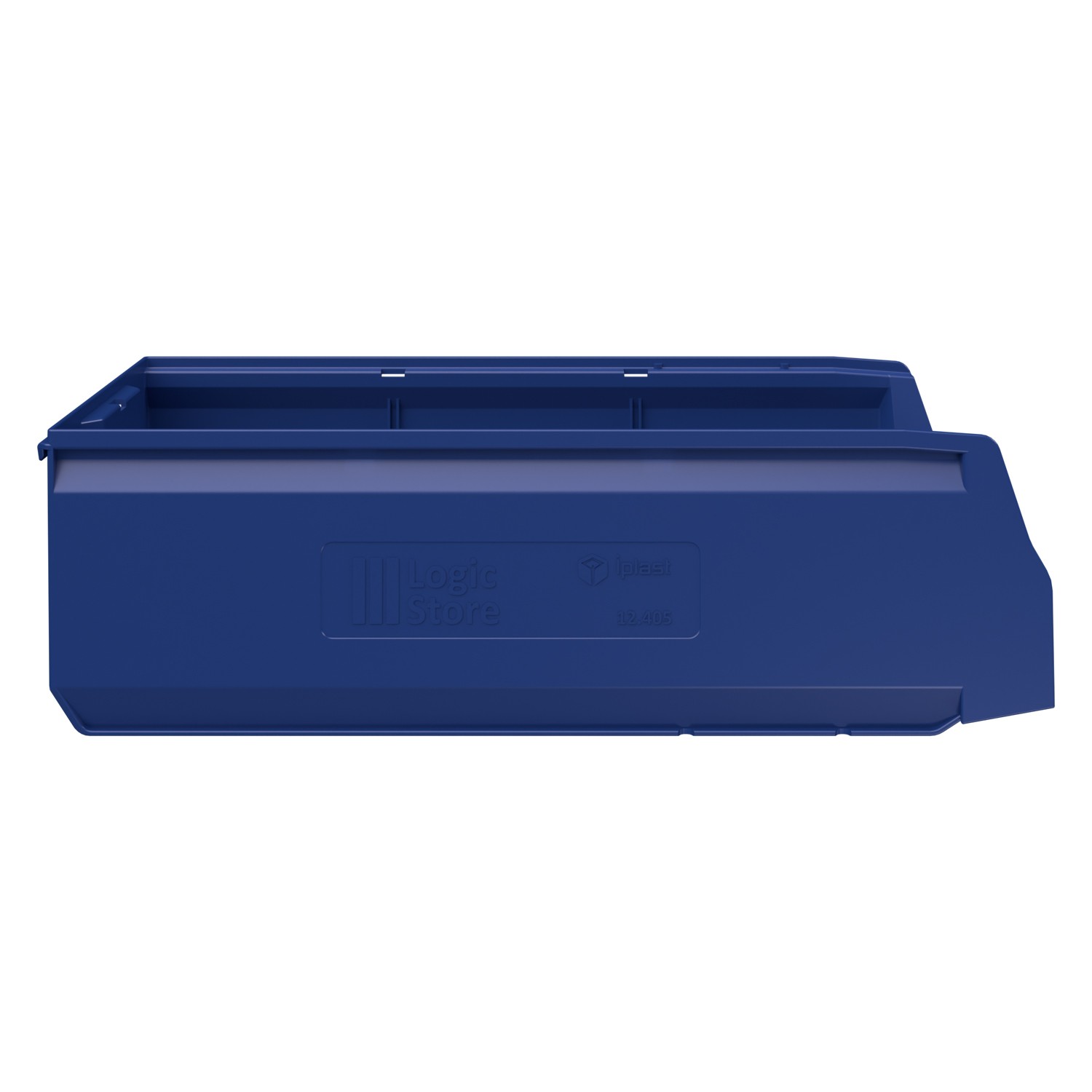 Складской лоток Logic Store 500х225х150 мм iPlast синий индиго с отверстиями для перегородок N1 (12.405.1) 8-000000519