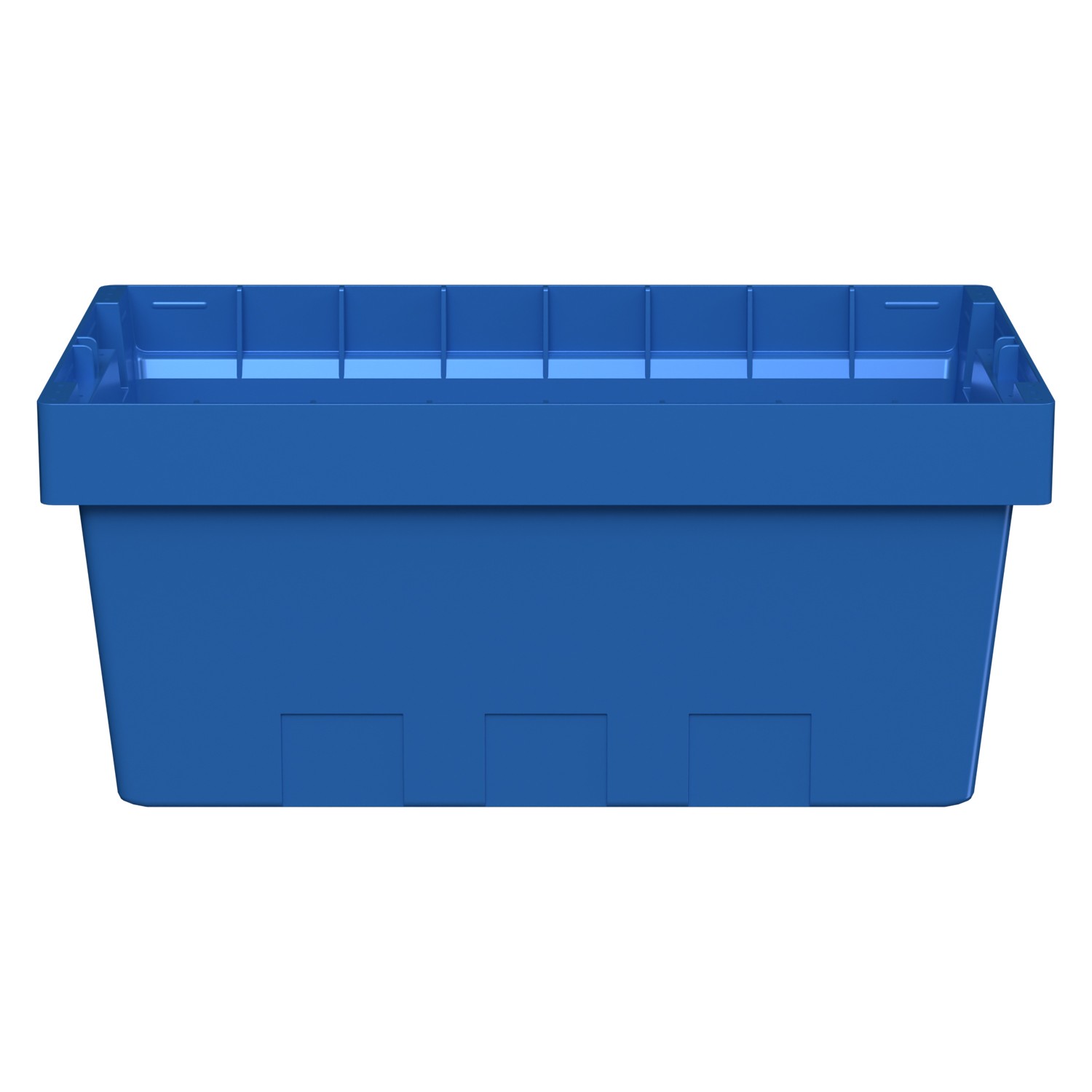 Вкладываемый контейнер INSTORE KV-5321 490x300x210 мм iPlast голубой со сплошным дном 8-000000161