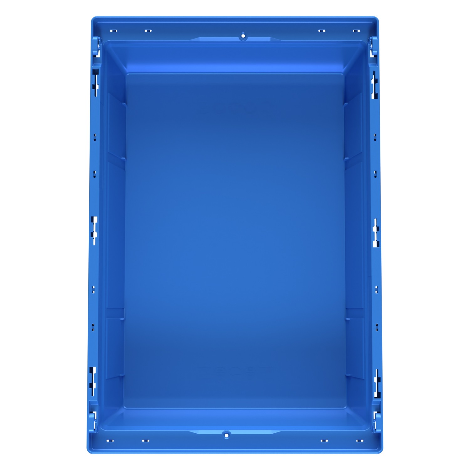 Вкладываемый контейнер INSTORE KV-6417 600x400x172 мм iPlast голубой со сплошным дном 8-000000165