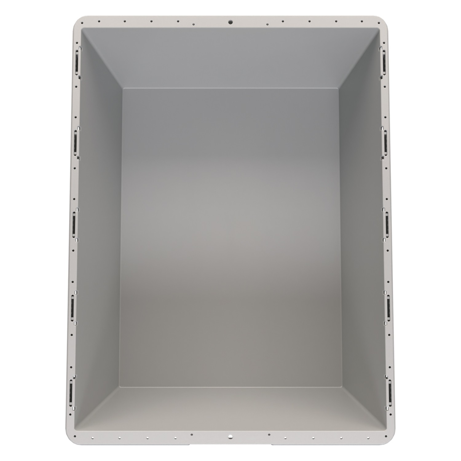 Вкладываемый контейнер INSTORE KVR-8634 800x600x340 мм iPlast светло-серый с усиленным дном 8-000000412
