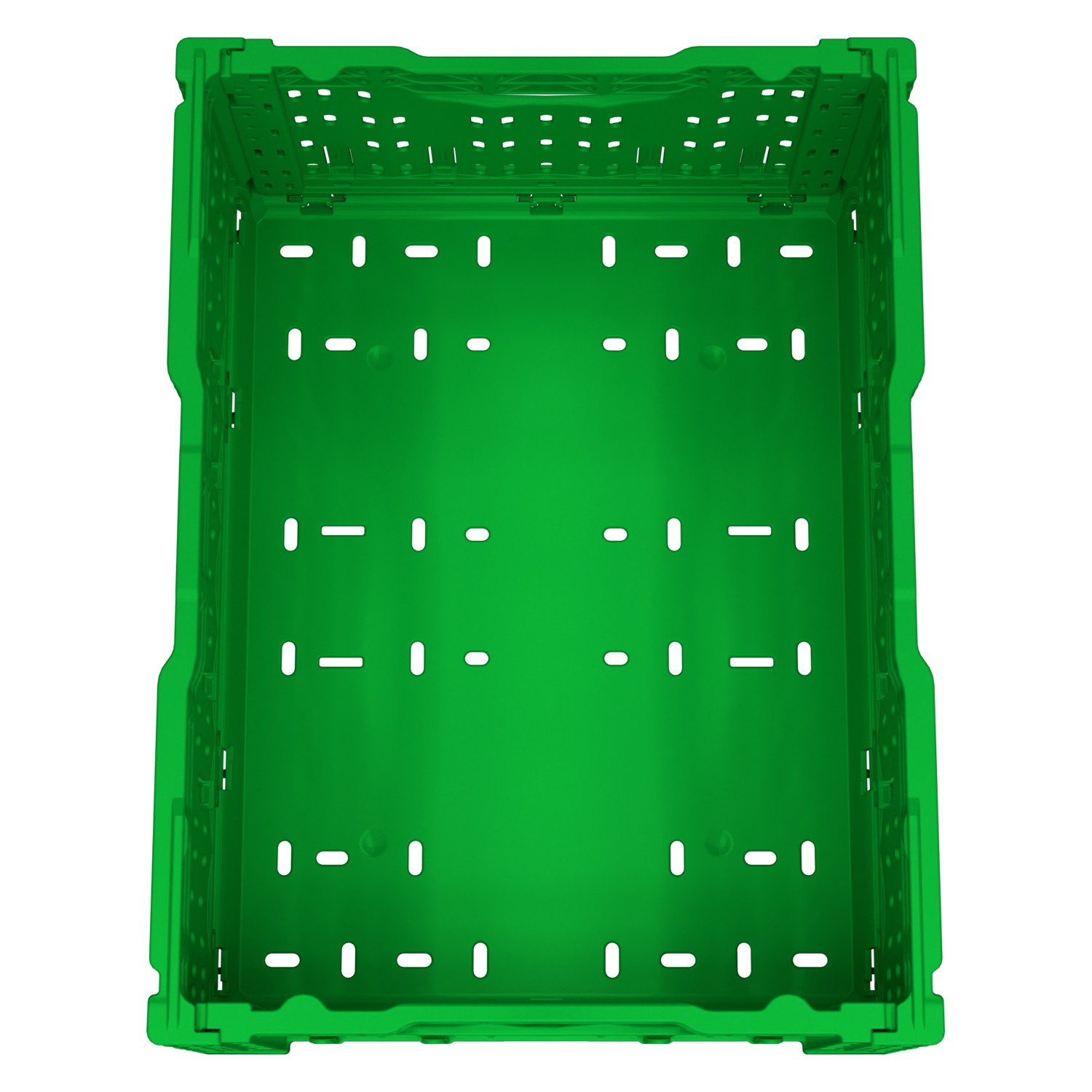 Складной ящик FC-4317 400х300х170 мм iPlast салатовый перфорированный 8-000000499