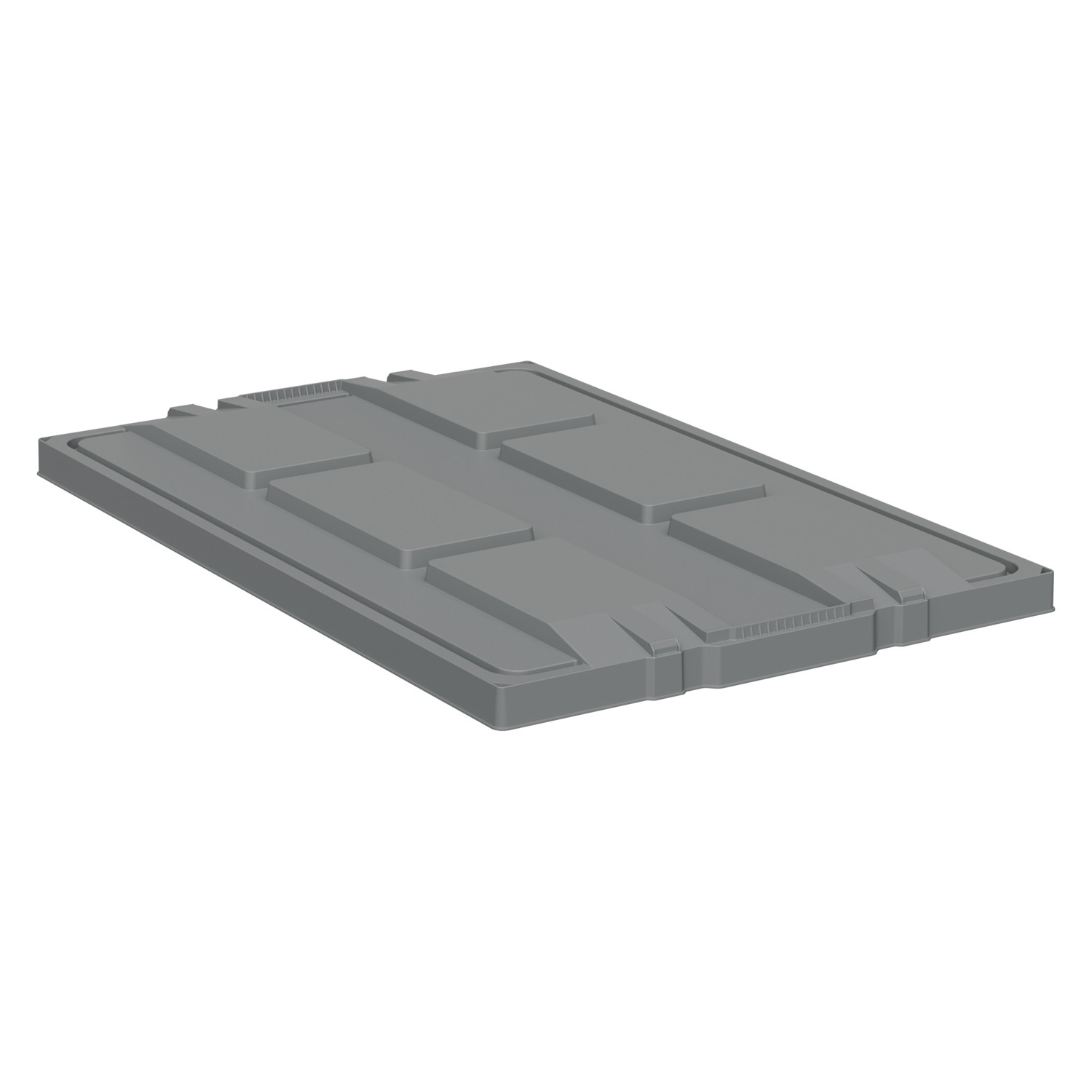 Крышка разборного контейнера Polybox 1200х800х50 мм iPlast серая 8-000000241