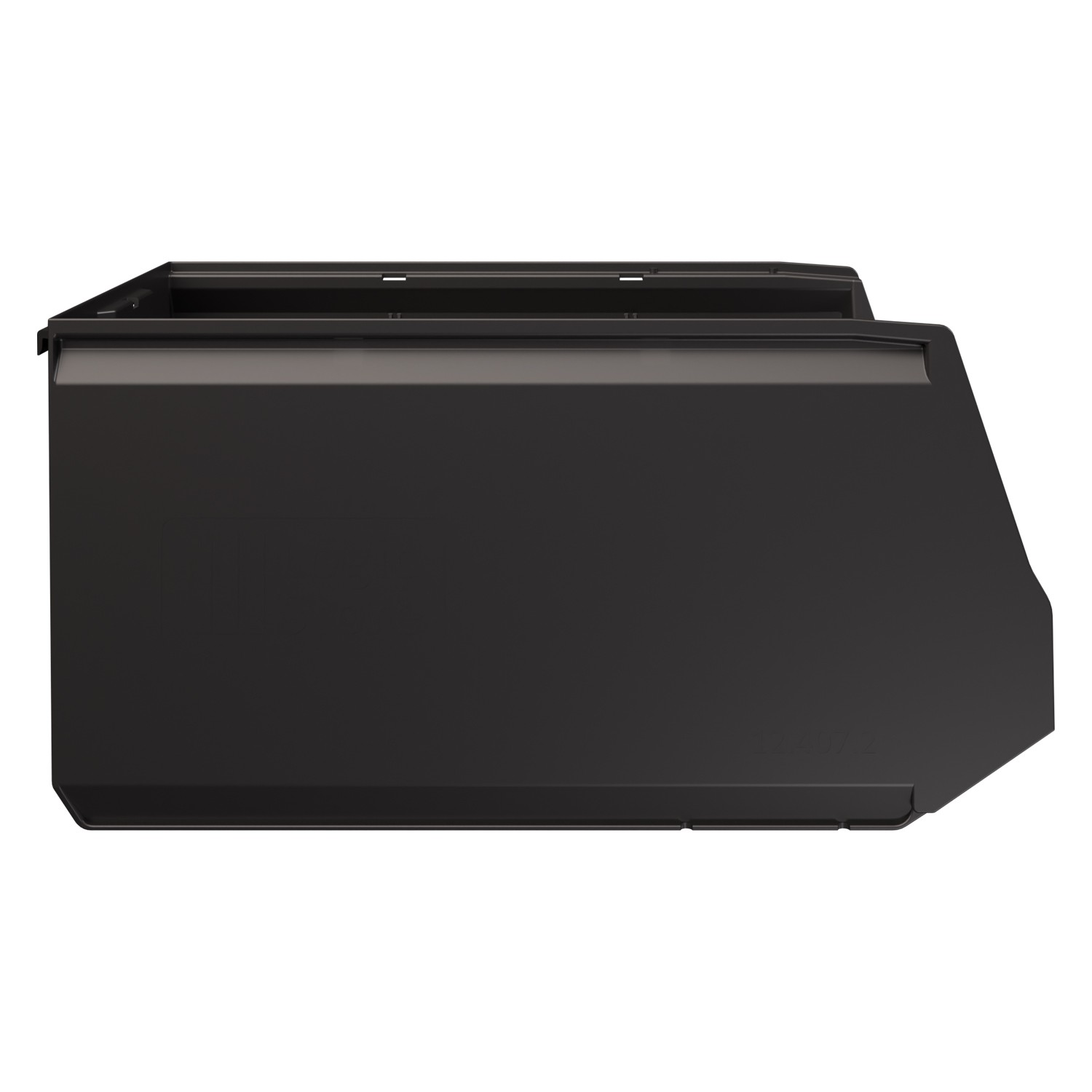 Складской лоток Logic Store 500х300х250 мм iPlast чёрный ЭКО с отверстиями для перегородок N2 (12.407.2) 8-000000531