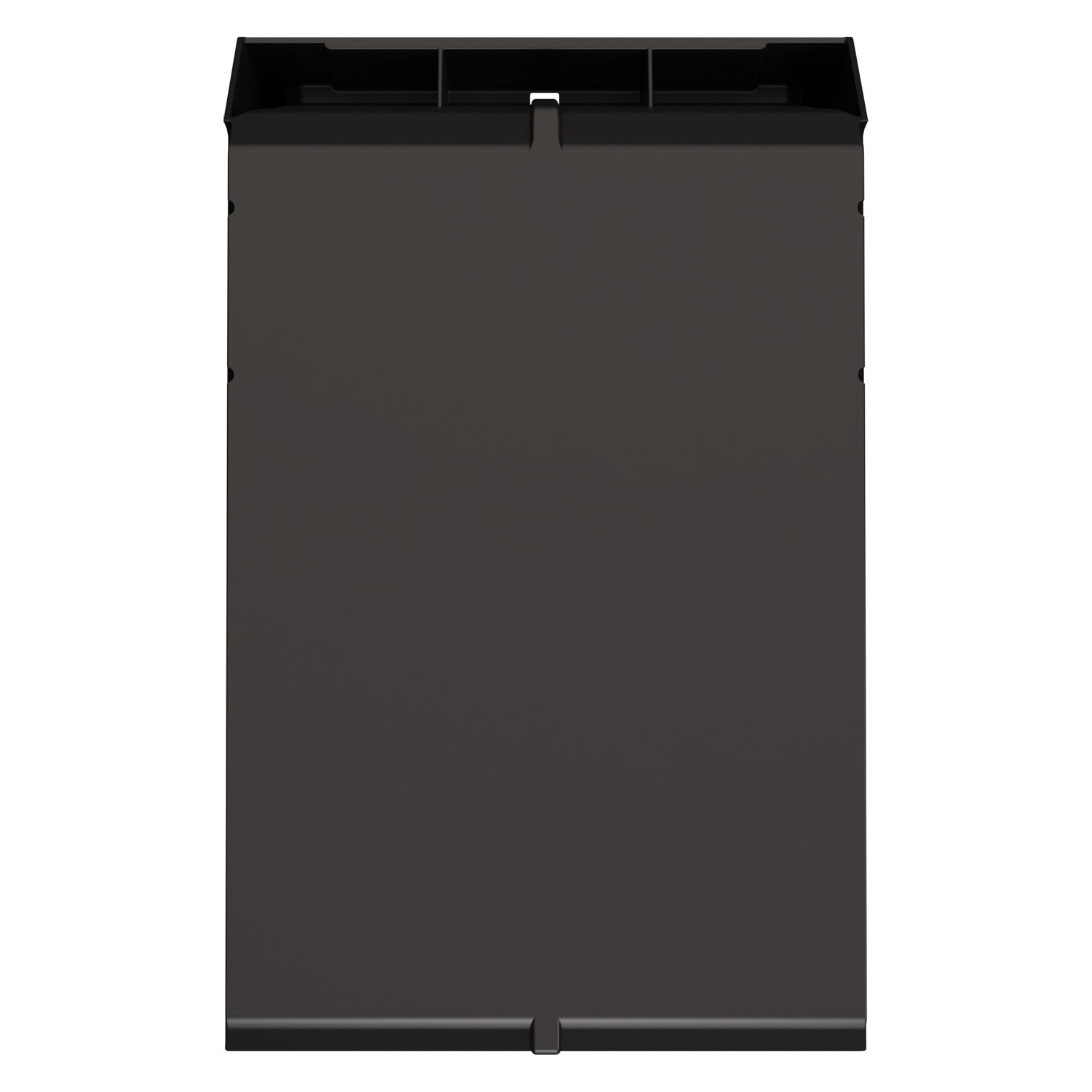 Складской лоток Logic Store 500х300х200 мм iPlast чёрный ЭКО с отверстиями для перегородок N1 (12.406.1) 8-000000530