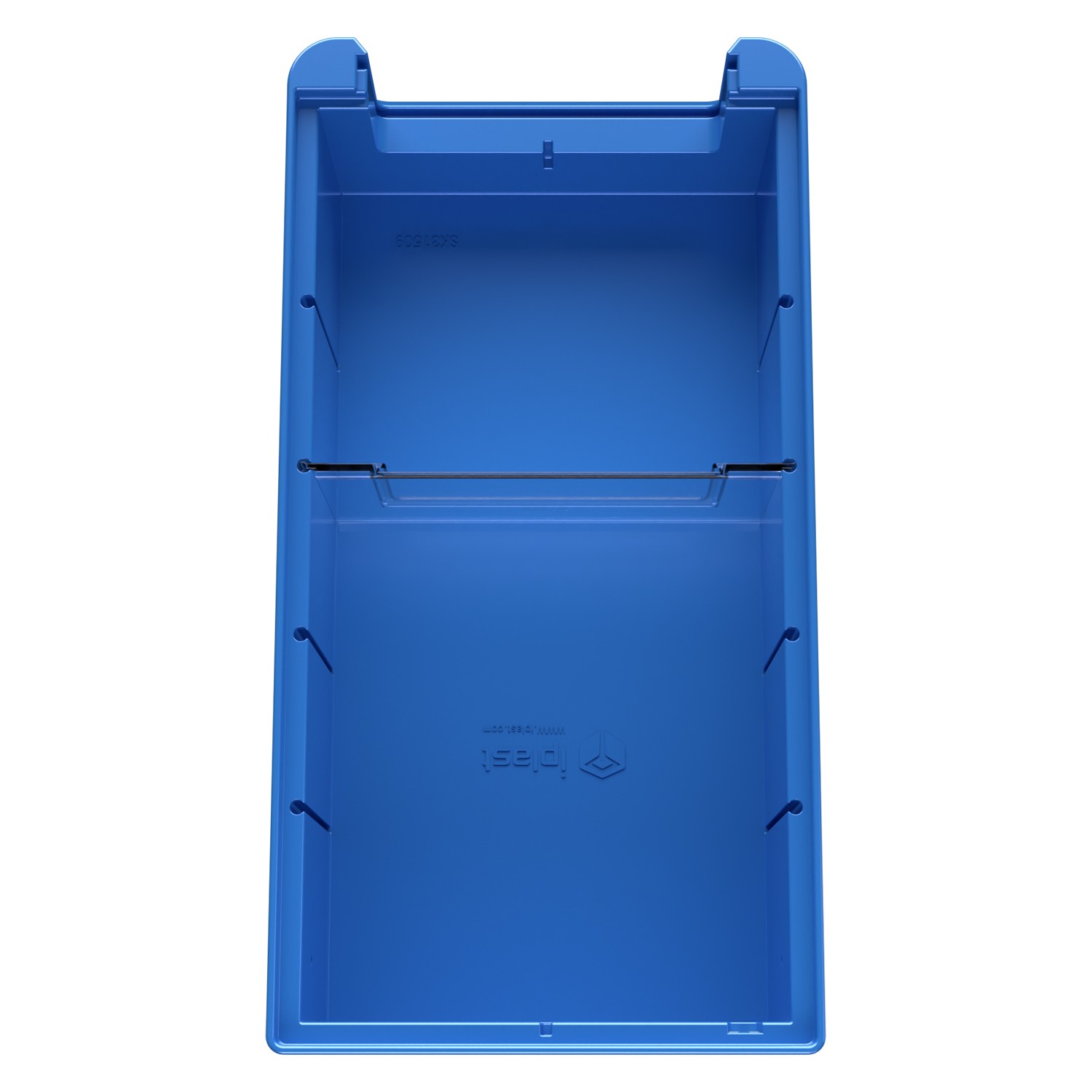 Полочный контейнер SK-31509 300х155х90 мм iPlast голубой с 1 поперечной перегородкой 8-000000109