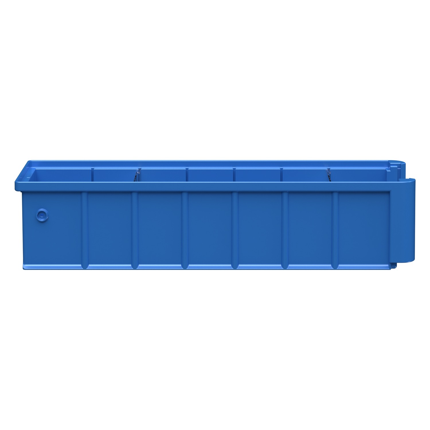Полочный контейнер SK-4109 400х117х90 мм iPlast голубой с 2 поперечными перегородками 8-000000106