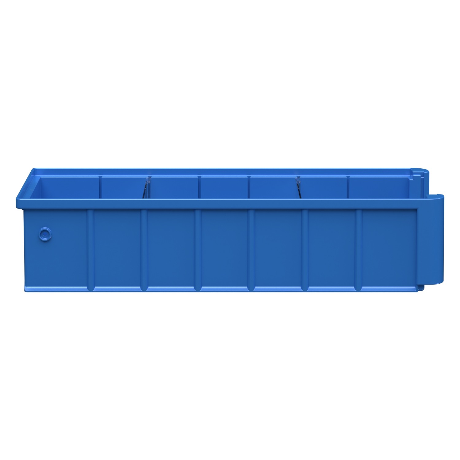 Полочный контейнер SK-41509 400х155х90 мм iPlast голубой с 2 поперечными перегородками 8-000000105