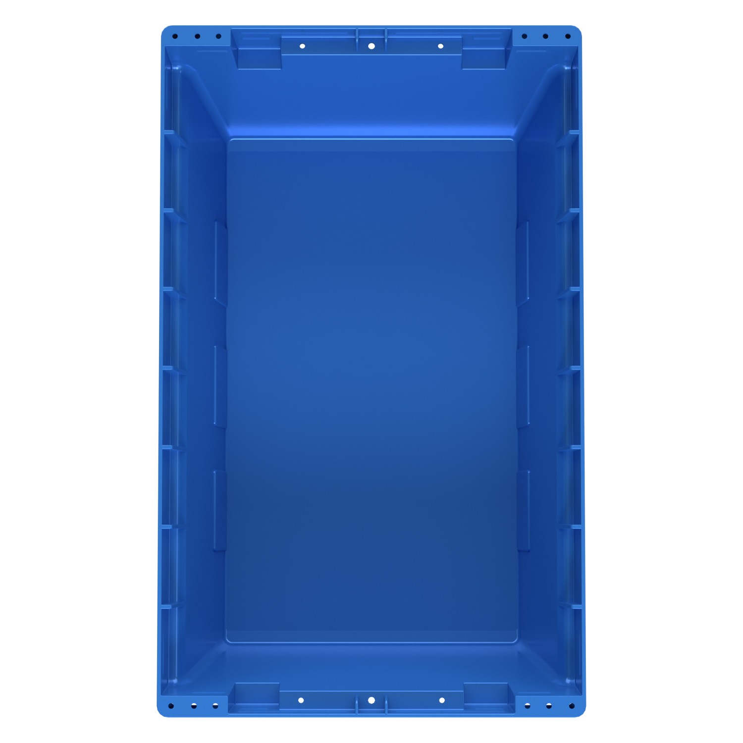 Вкладываемый контейнер INSTORE KV-5321 490x300x210 мм iPlast голубой со сплошным дном 8-000000161