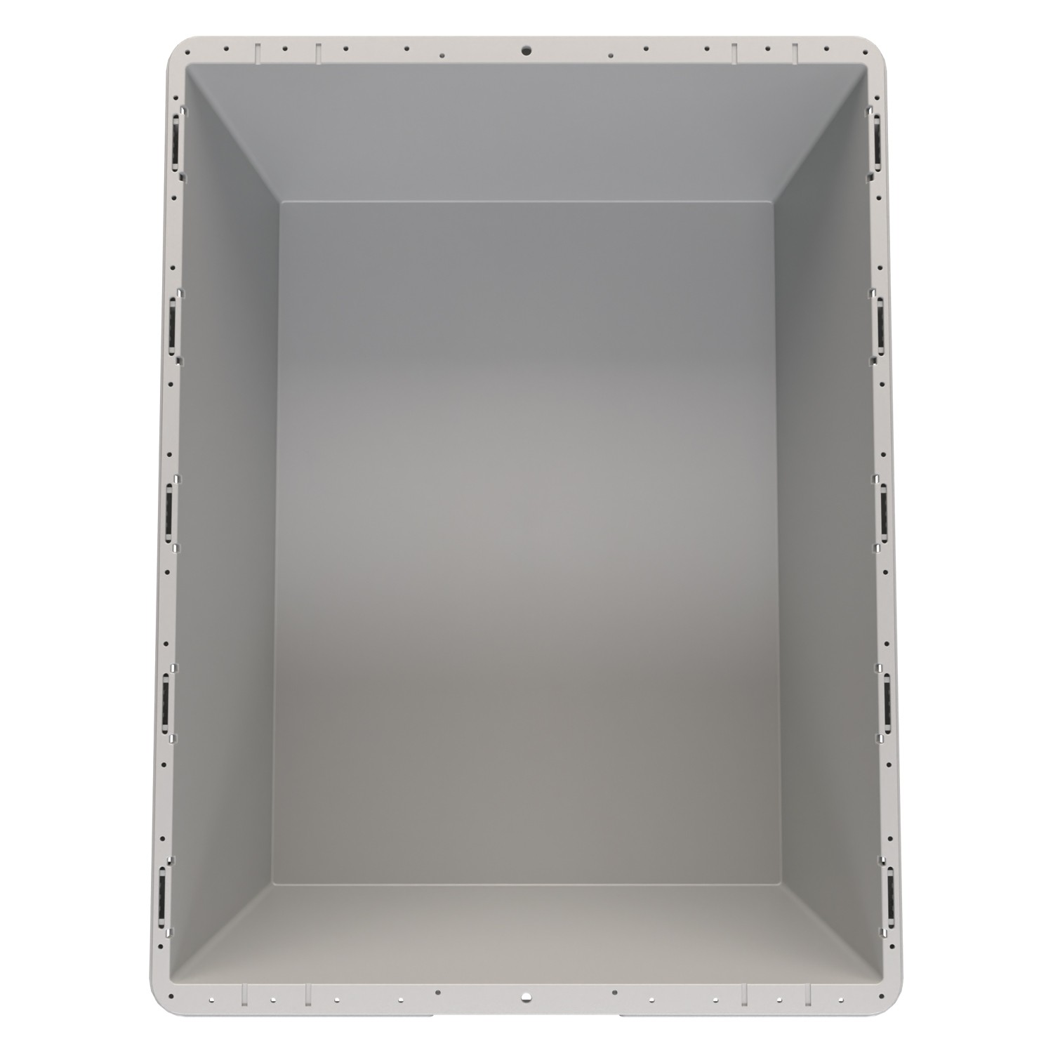 Вкладываемый контейнер INSTORE KVR-8634 800x600x340 мм iPlast светло-серый с усиленным дном и штабельным упором 8-000000413