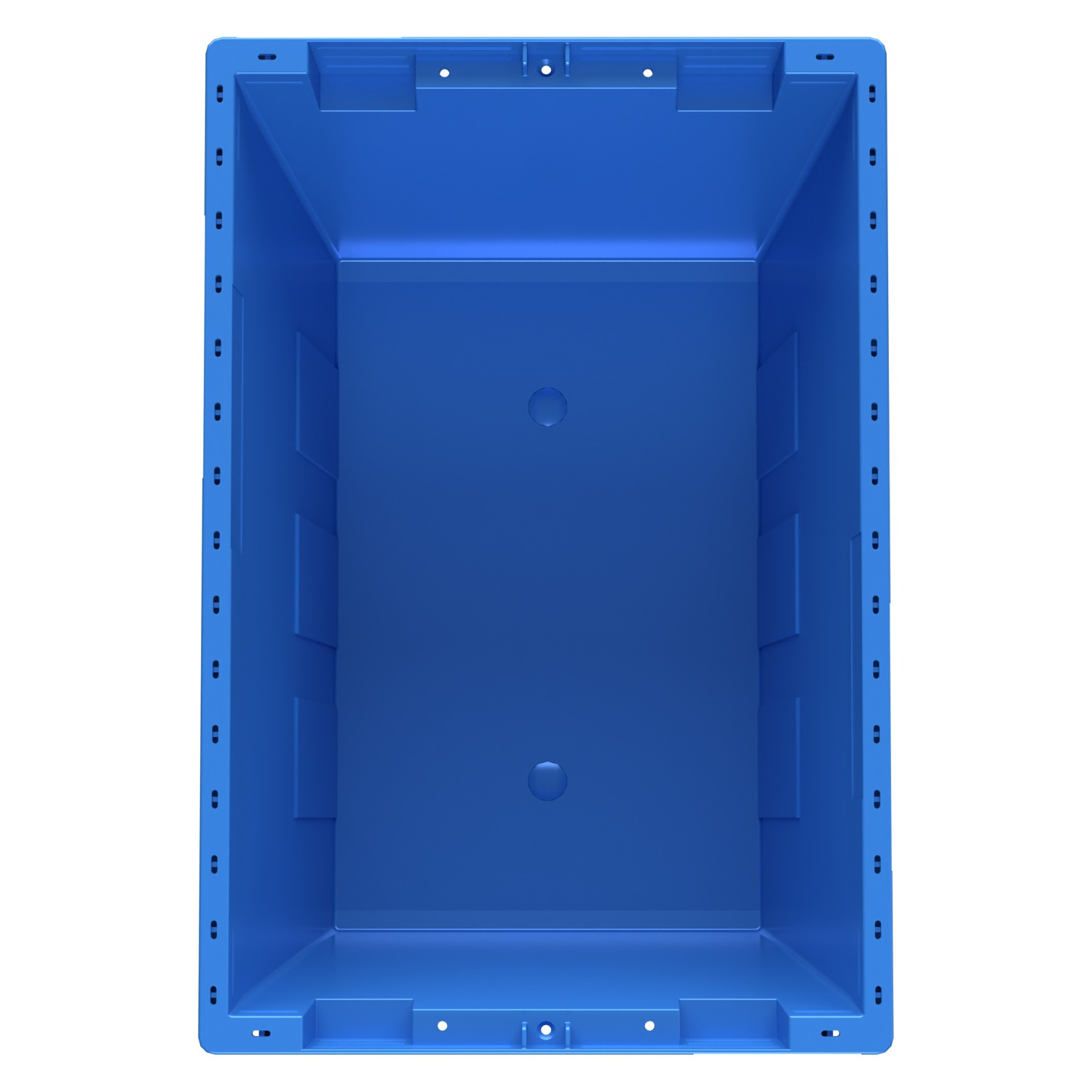 Вкладываемый контейнер INSTORE KV-5328 490x330x280 мм iPlast голубой со сплошным дном 8-000000162