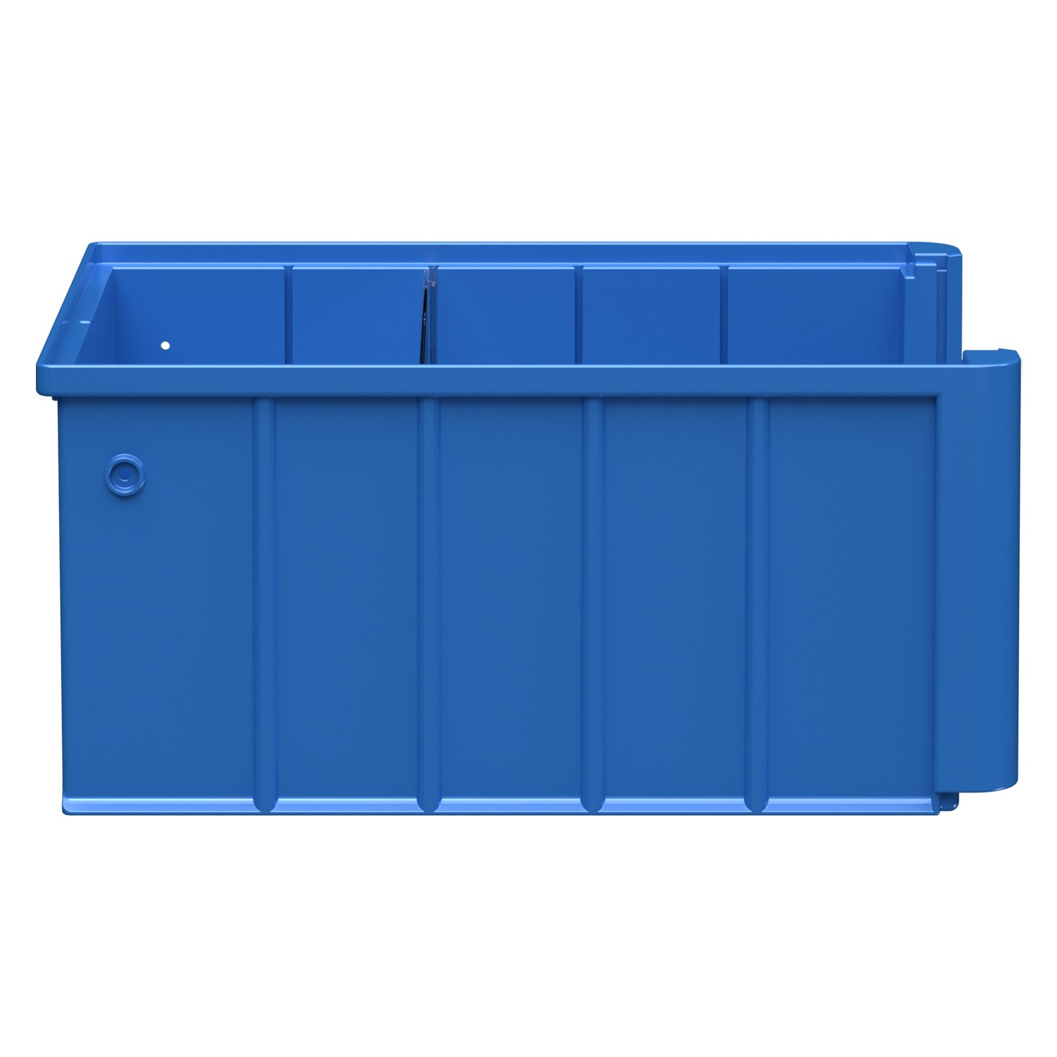 Полочный контейнер SK-3214 300х235х140 мм iPlast голубой с 1 поперечной перегородкой 8-000000107
