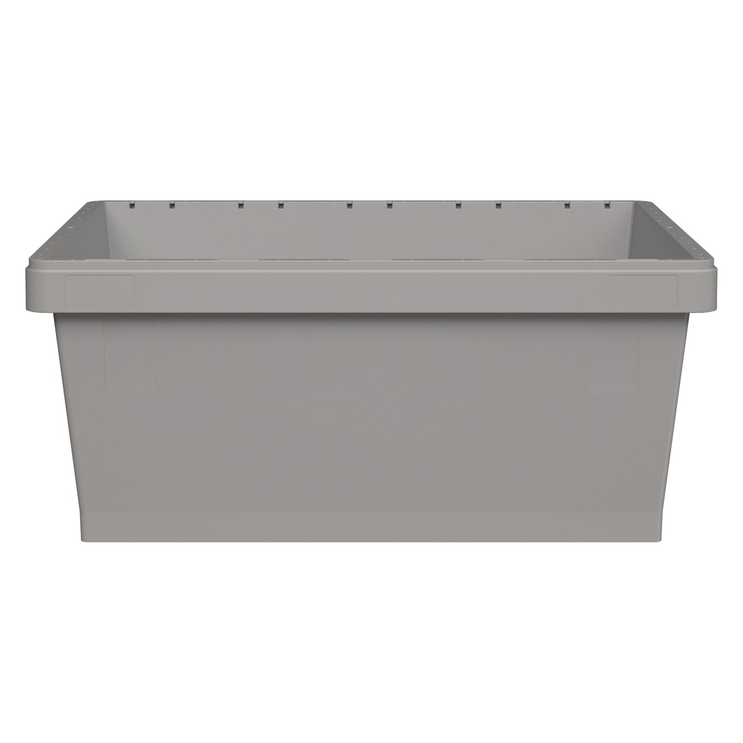 Вкладываемый контейнер INSTORE KVR-8634 800x600x340 мм iPlast светло-серый с усиленным дном 8-000000412
