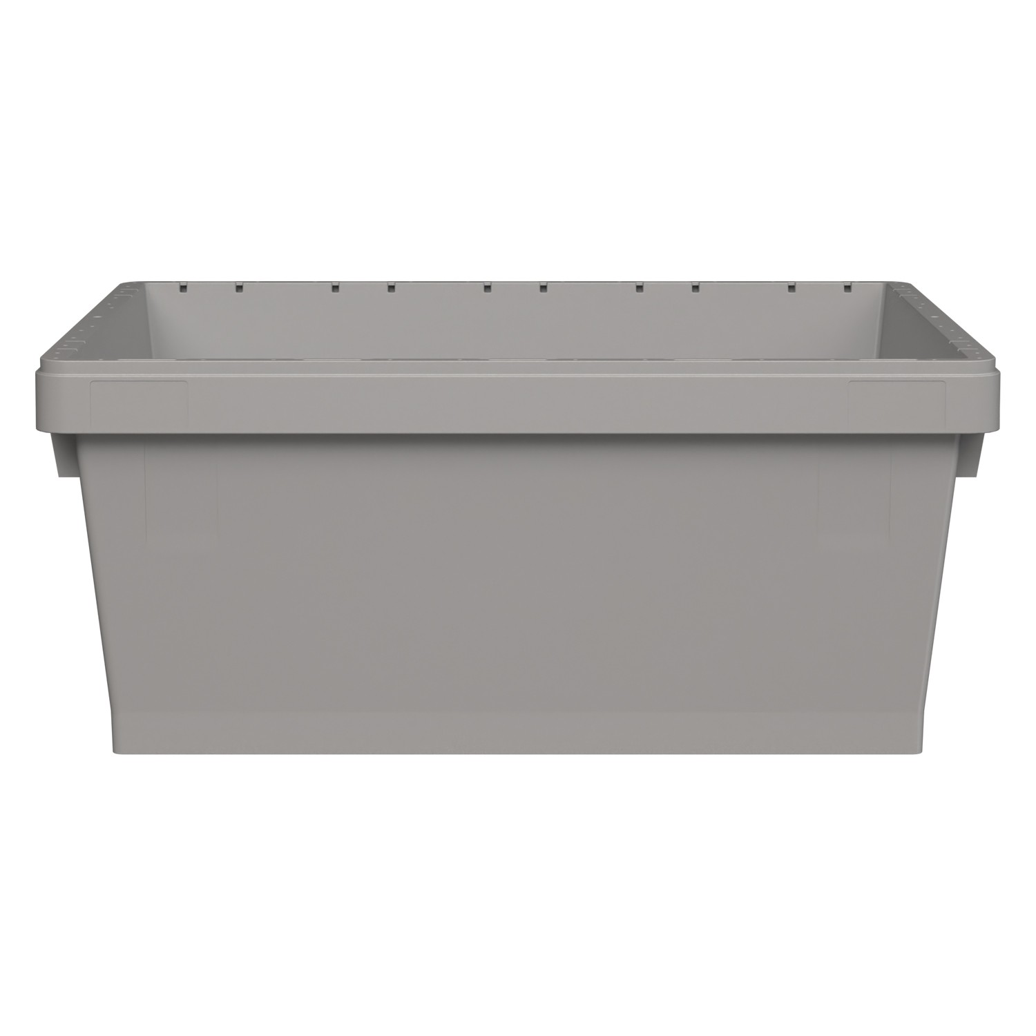 Вкладываемый контейнер INSTORE KVR-8634 800x600x340 мм iPlast светло-серый с усиленным дном и штабельным упором 8-000000413