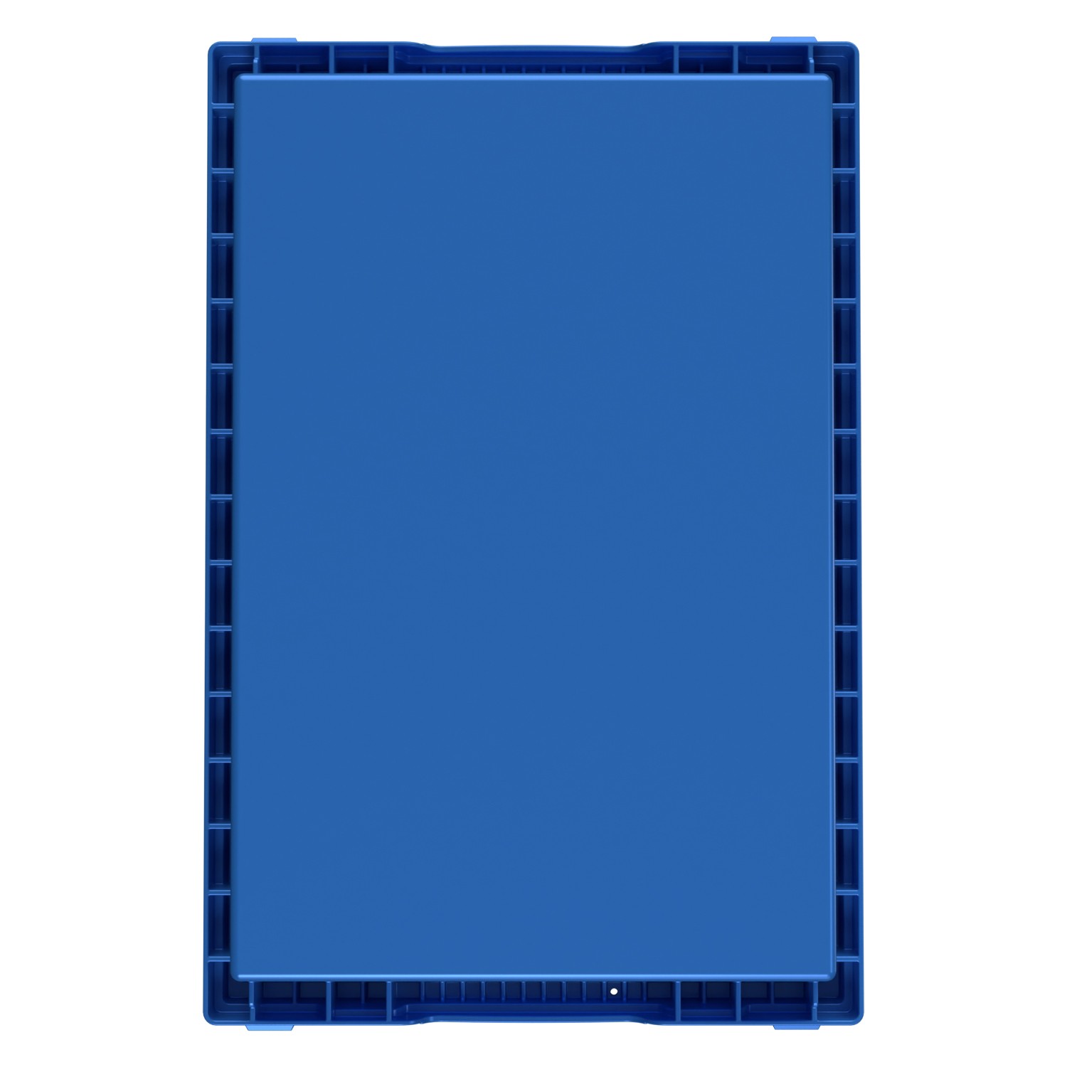 Вкладываемый контейнер INSTORE KV-6416 600x400x165 мм iPlast голубой со сплошным дном 8-000000160