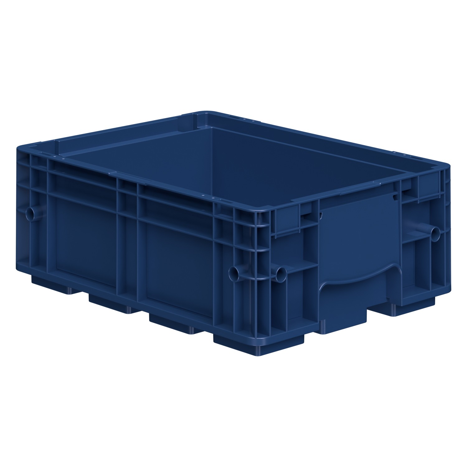 Ящик R-KLT 4315 396х297х147,5 мм iPlast синий индиго с усиленным дном 8-000000174